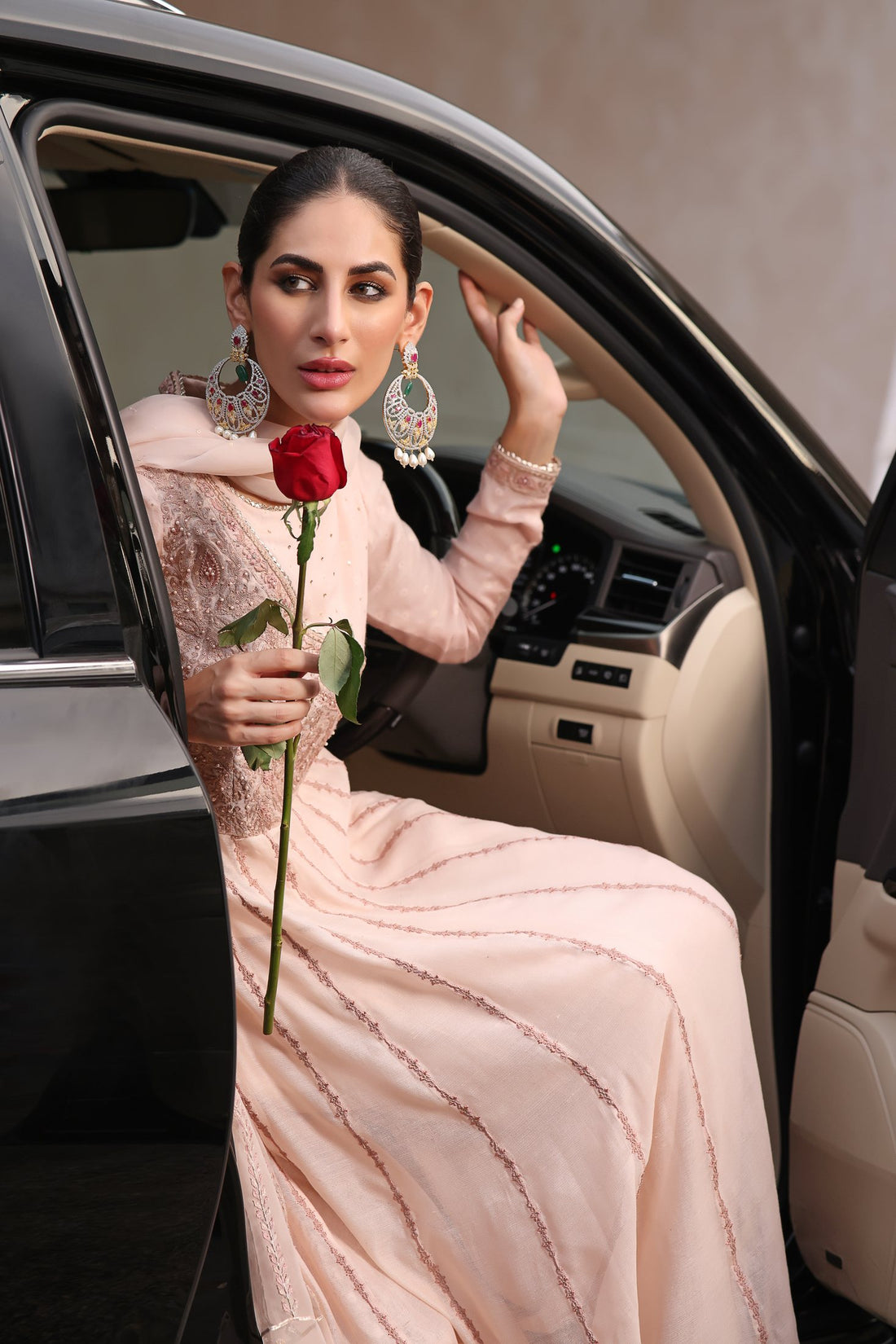 Fatima Hasan wearing Mah-e-Roh by Virsaay